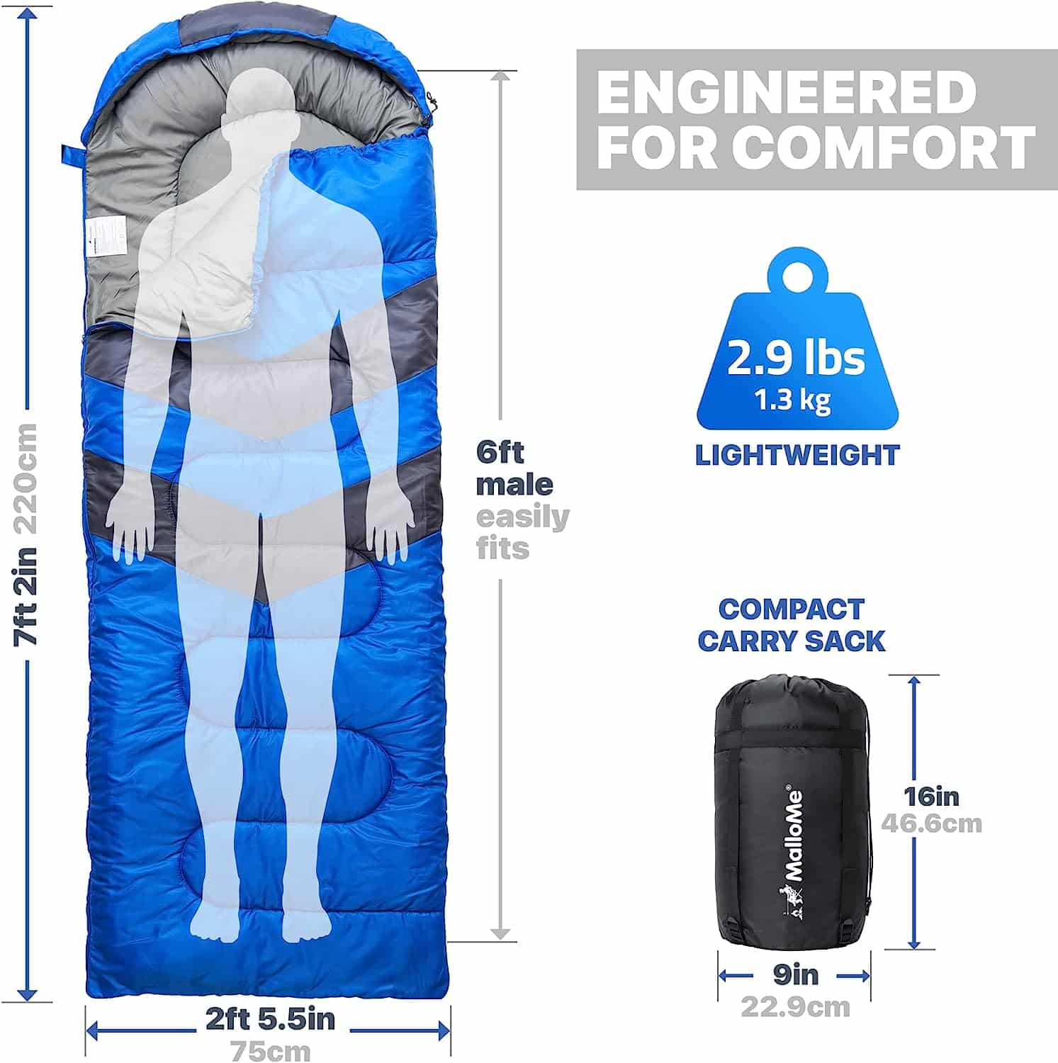 Experience Comfort and Warmth with MalloMe Sleeping Bags