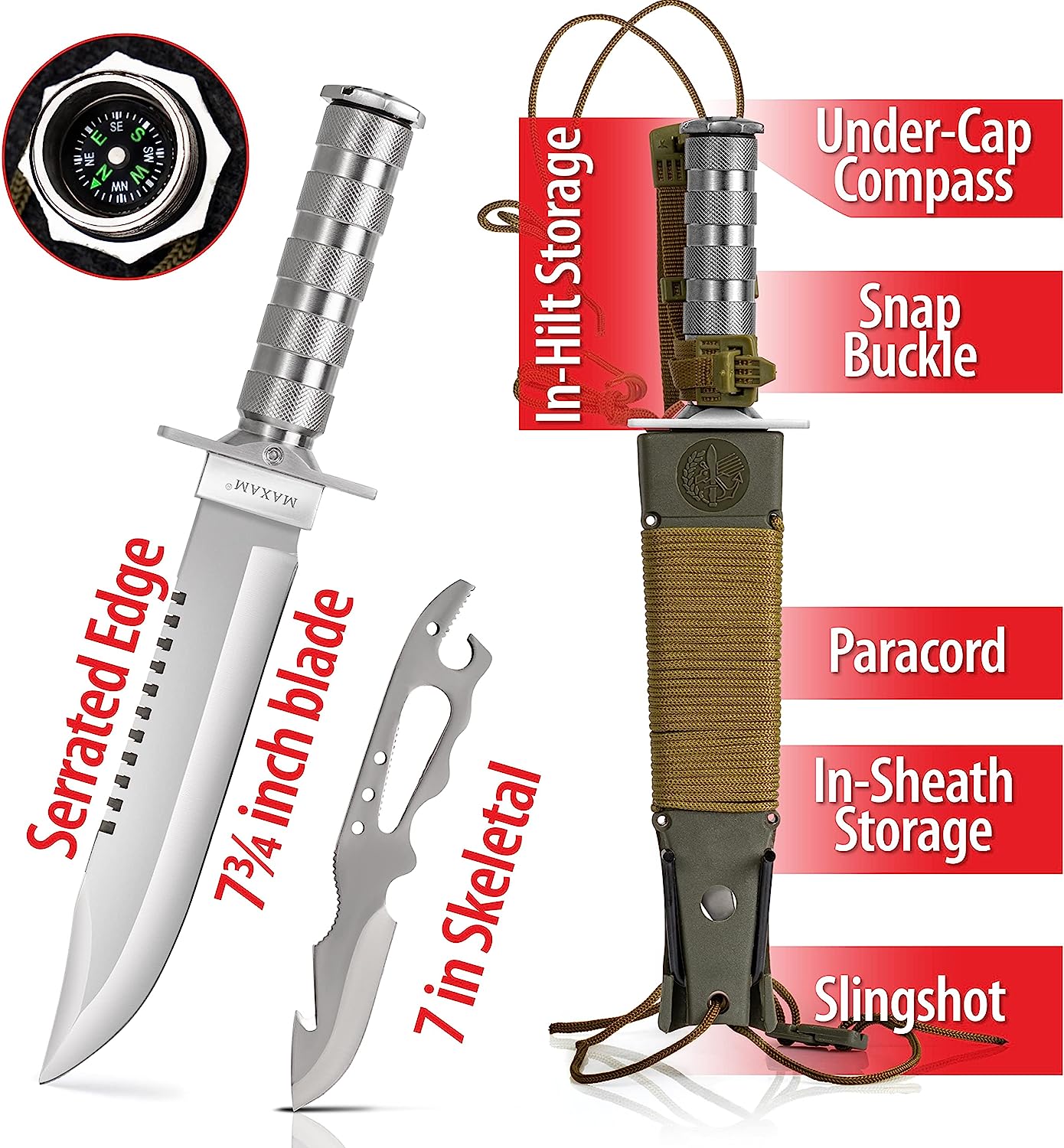 Maxam 12-Piece Survival Knife Set: Essential Gear